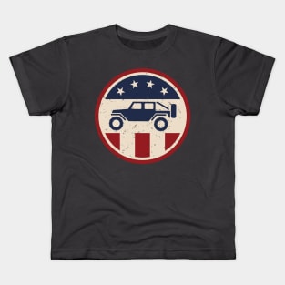 Patriotic Off Road 4wd Logo Kids T-Shirt